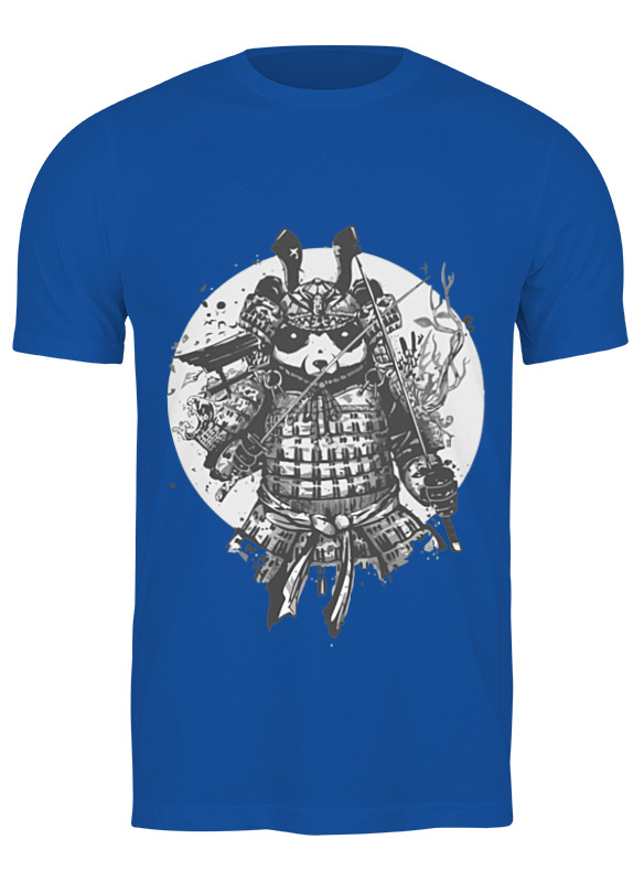 

Футболка мужская Printio Панда самурай синий 3XL, Панда самурай