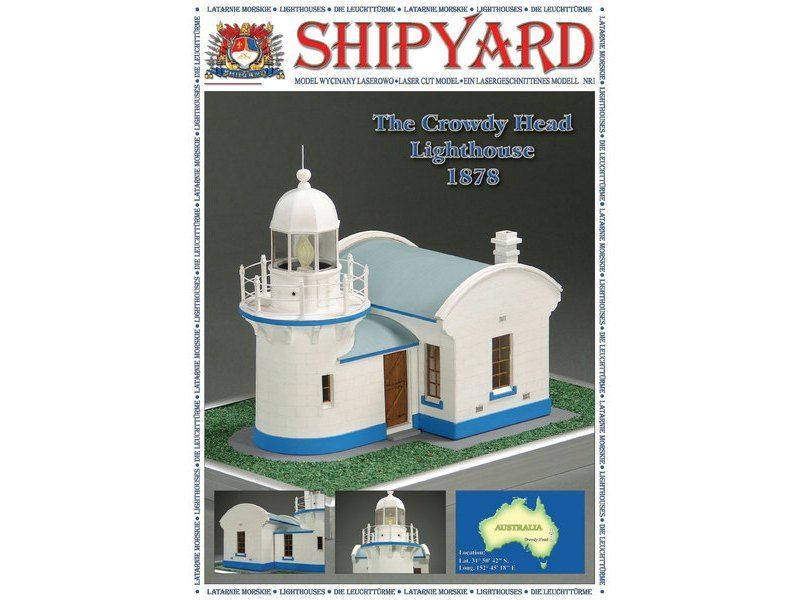 

Сборная картонная модель Shipyard маяк Lighthouse Crowdy Head (№1), 1/72