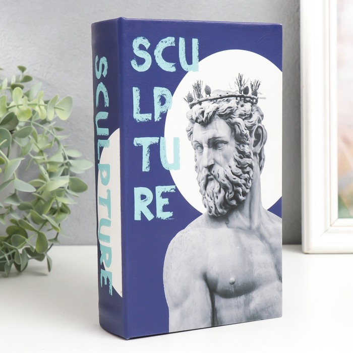 

Сейф-книга дерево кожзам "Скульптура Зевса" 21х13х5 см