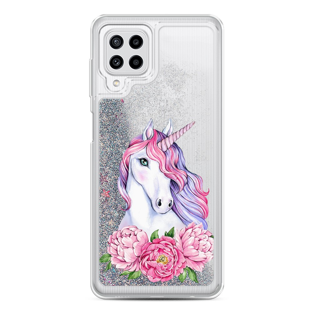 

Чехол Awog на Samsung Galaxy A22/M32/M22 / Самсунг A22/M32/M22 "Единорог с пионами", Разноцветный, 2103491-1