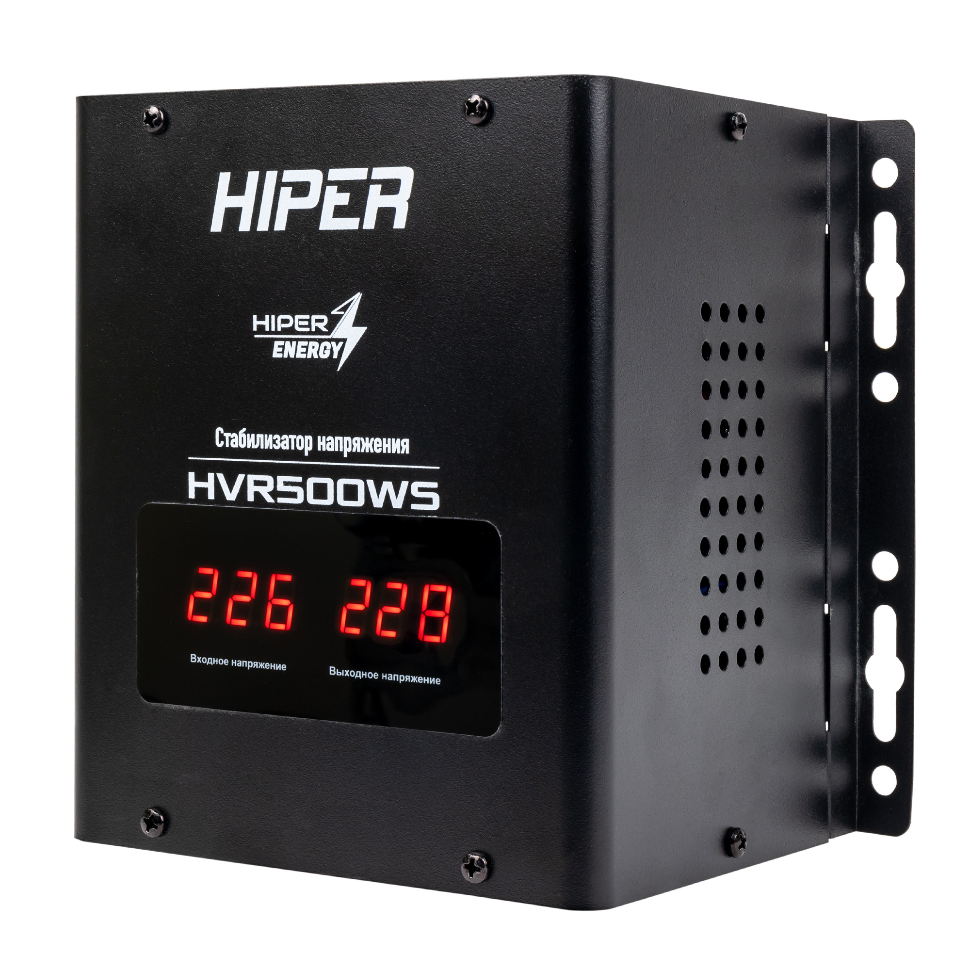 Стабилизатор напряжения сервоприводный HIPER HVR500WS / 400 Вт / 500 ВА