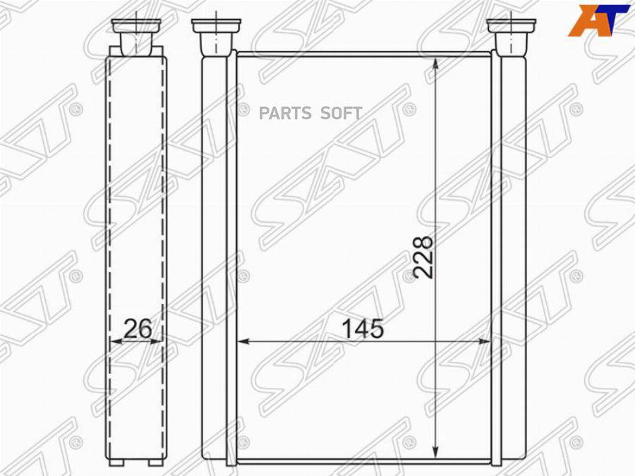

Радиатор Печки Sat Stty383950 Toyota Camry #Cv30 01-06/Solara 03-08/Toyota Land Cruiser 10