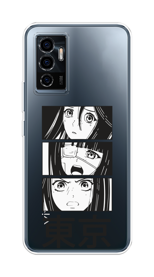 

Чехол на Vivo V23e/Y75 4G "Tokyo girls", Белый;черный;прозрачный, 265950-1