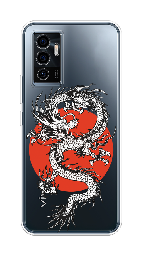 

Чехол на Vivo V23e/Y75 4G "Восходящий дракон", Белый;черный;красный, 265950-1