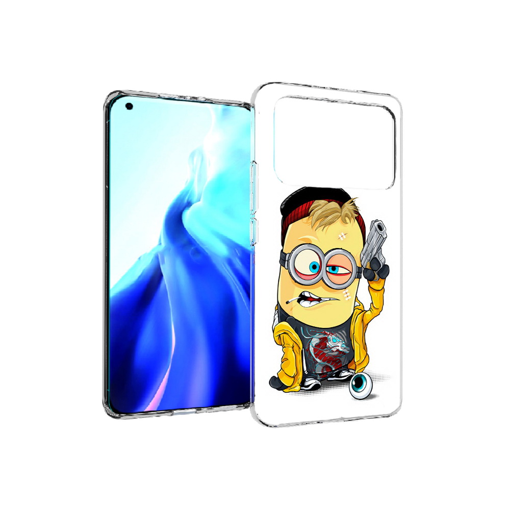 

Чехол MyPads Tocco для Xiaomi Mi 11 Ultra миньон бандит (PT160500.261.475), Прозрачный, Tocco