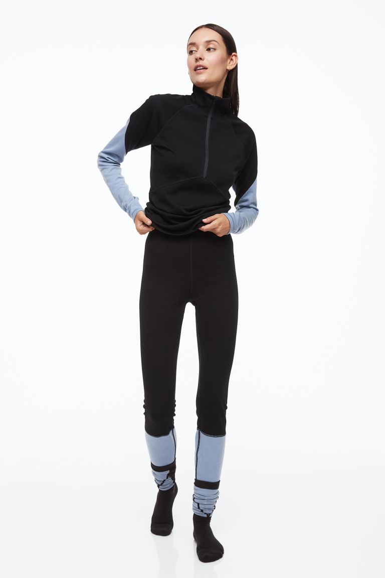 

Леггинсы женские H&M 1084915001 черные M (доставка из-за рубежа), Черный, 1084915001