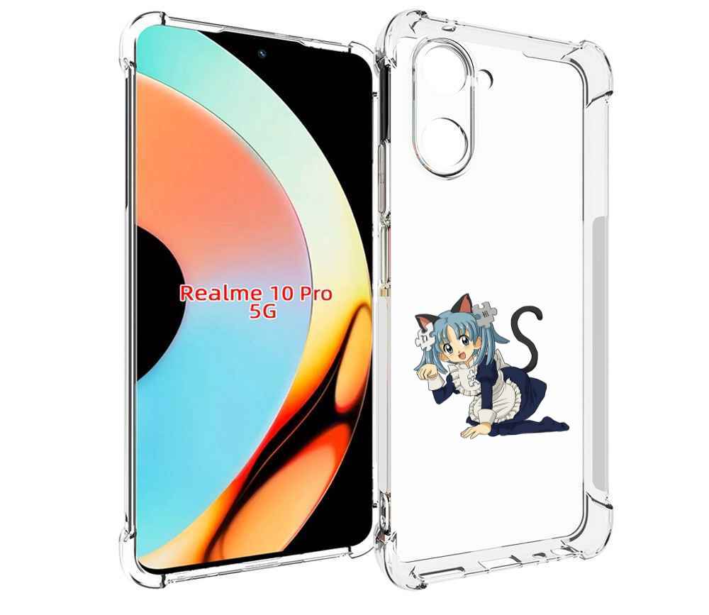 

Чехол бампер MyPads аниме3 для Realme 10 Pro противоударный, Прозрачный, Tocco