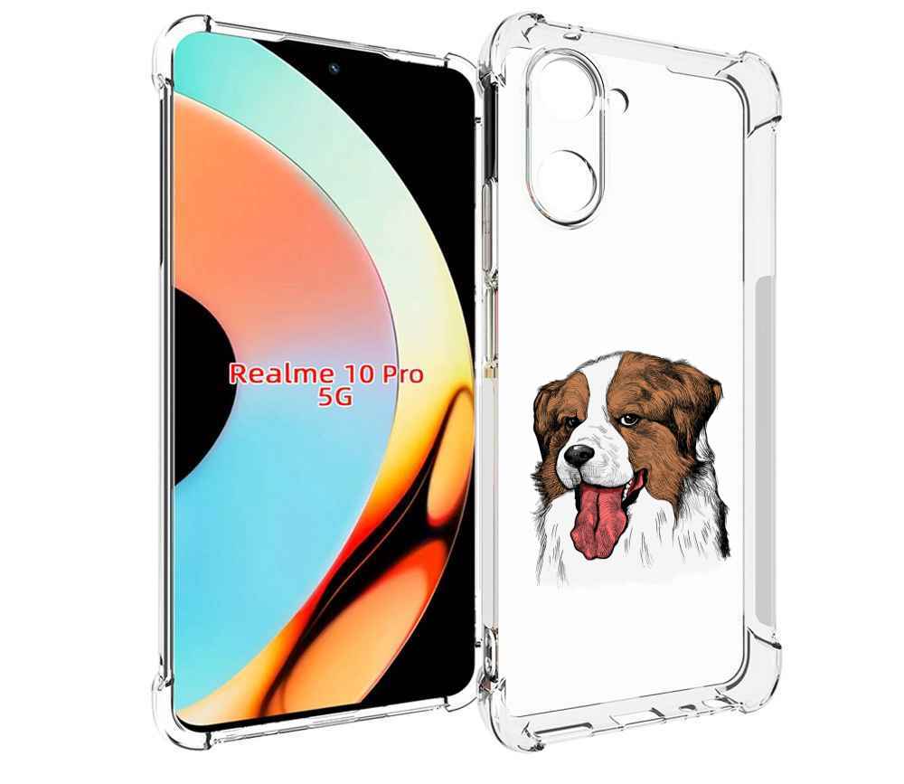 

Чехол бампер MyPads бетховен для Realme 10 Pro противоударный, Прозрачный, Tocco