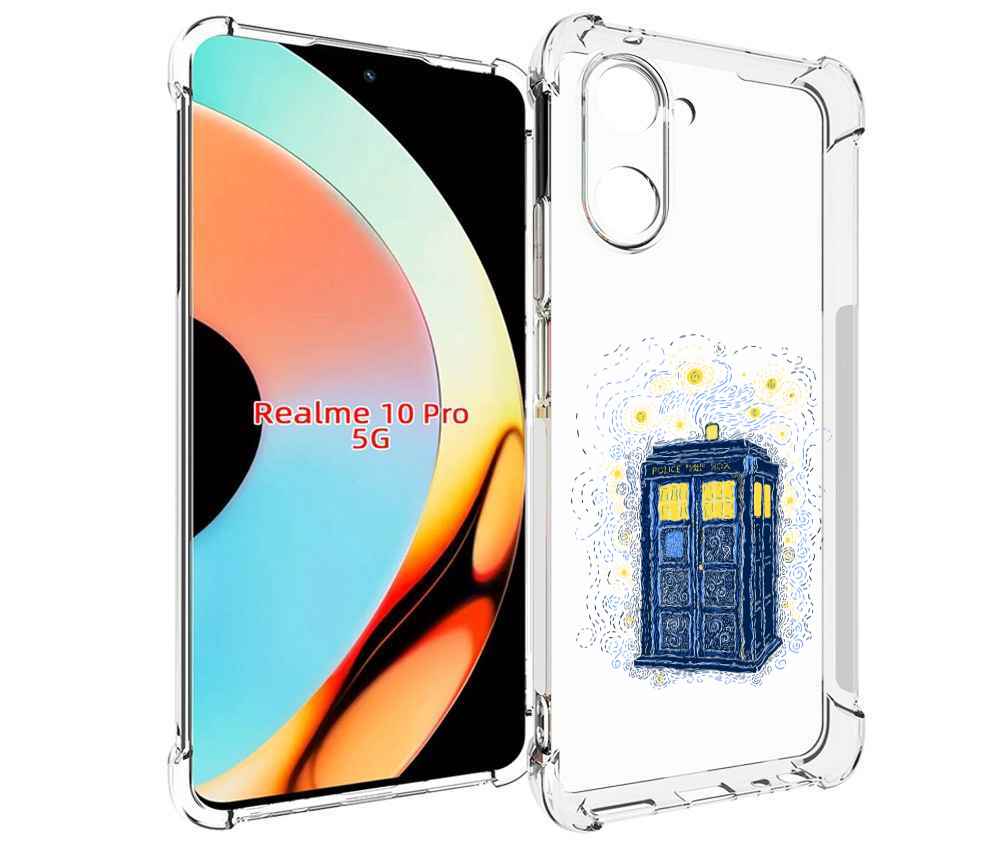 

Чехол бампер MyPads будка рисунок для Realme 10 Pro противоударный, Прозрачный, Tocco