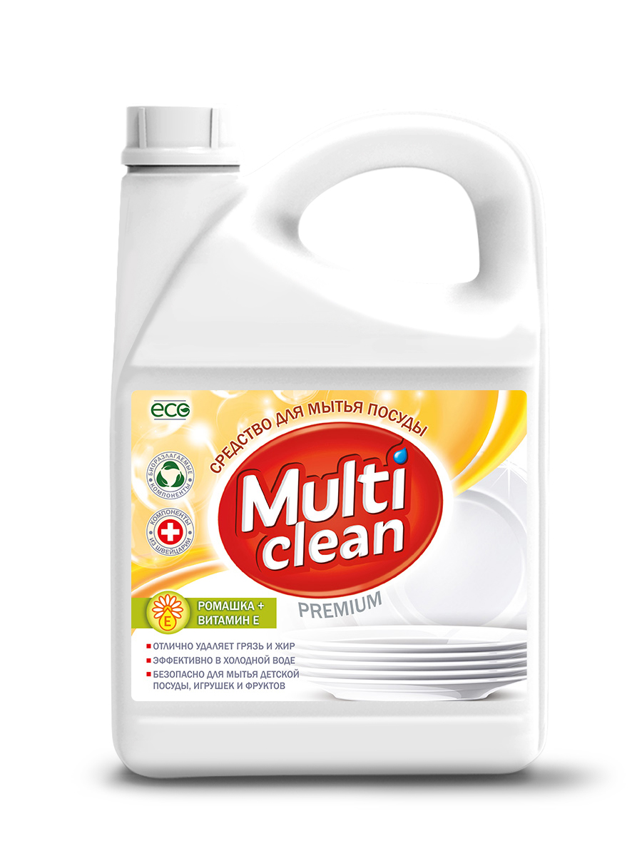 

Средство для мытья посуды Multi Clean ромашка 2,75л, 4630209110833