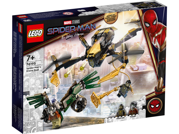 Конструктор LEGO Super Heroes Дуэль дронов Человека-Паука 76195 lego duplo дом человека паука 10995