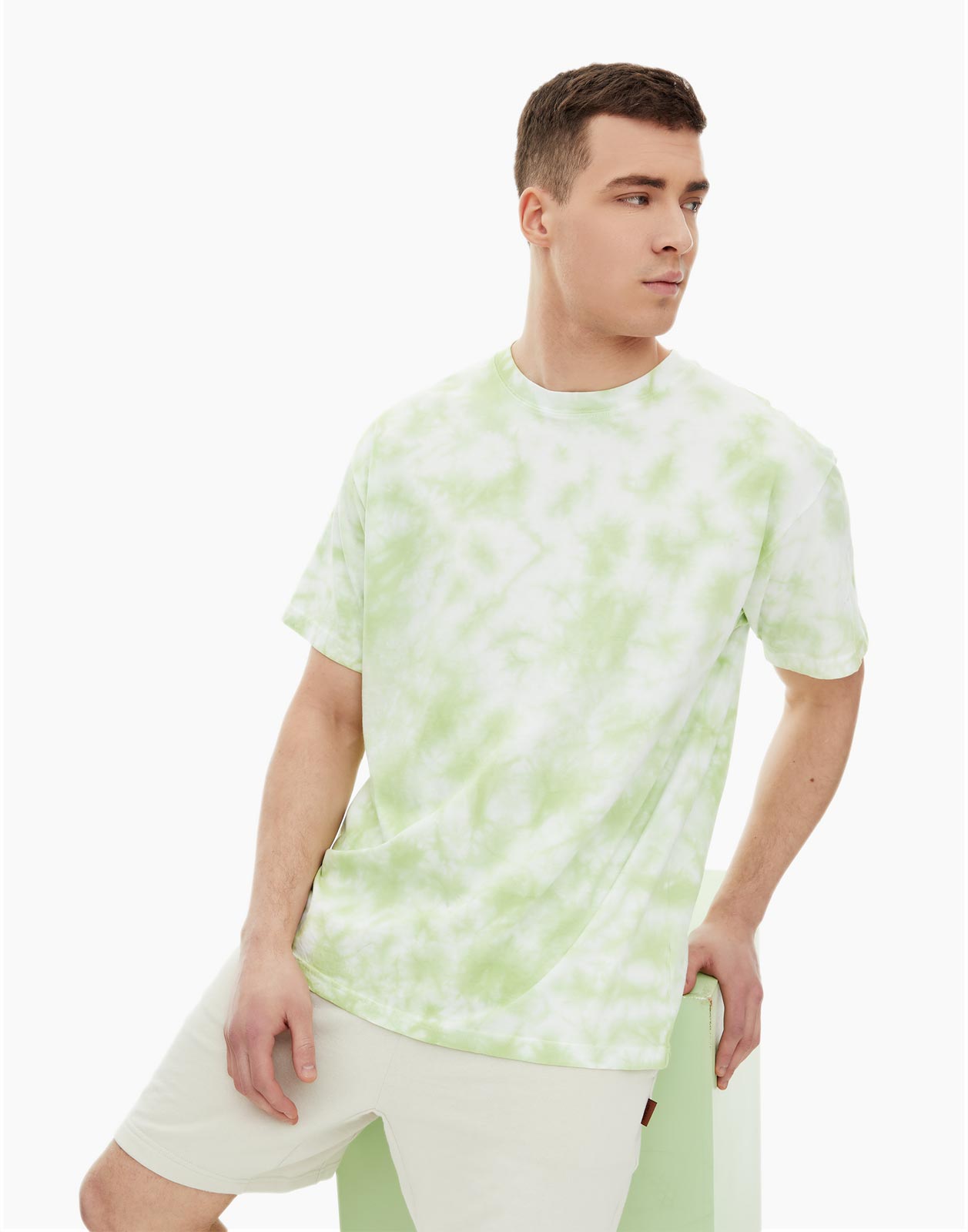 

Футболка мужская Gloria Jeans BKT013631 зеленая XS, Зеленый, BKT013631