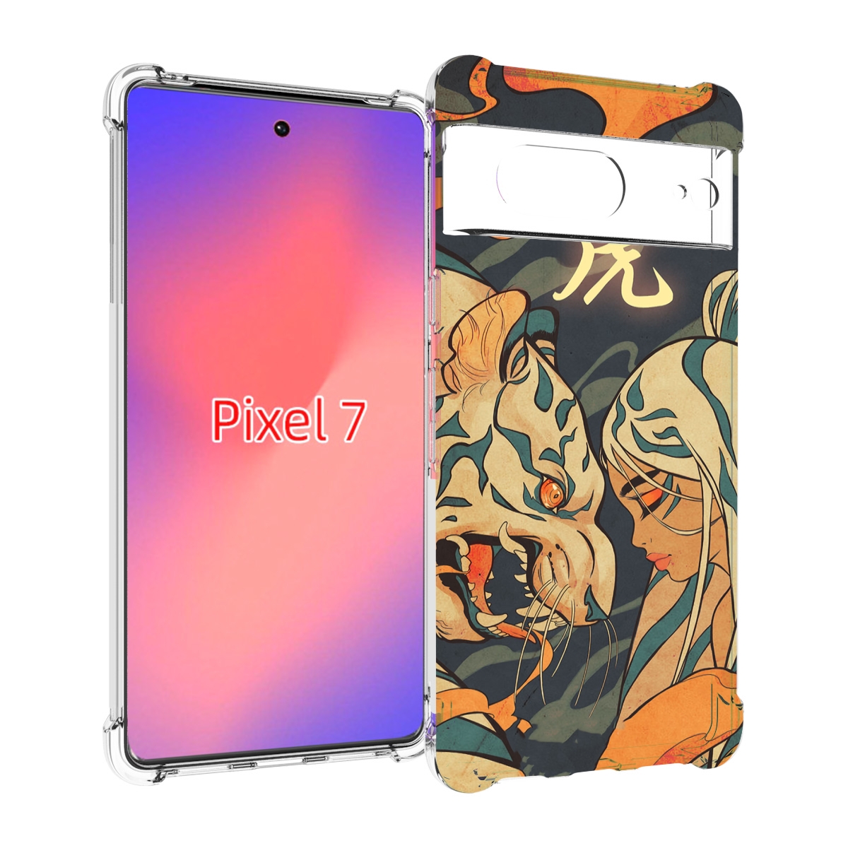 

Чехол Mypads Тигр И Девушка Друзья Для Google Pixel 7, Прозрачный, Tocco