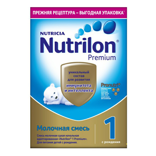 Детская смесь Nutrilon Premium молочная сухая для здоровых детей с рождения 600 г
