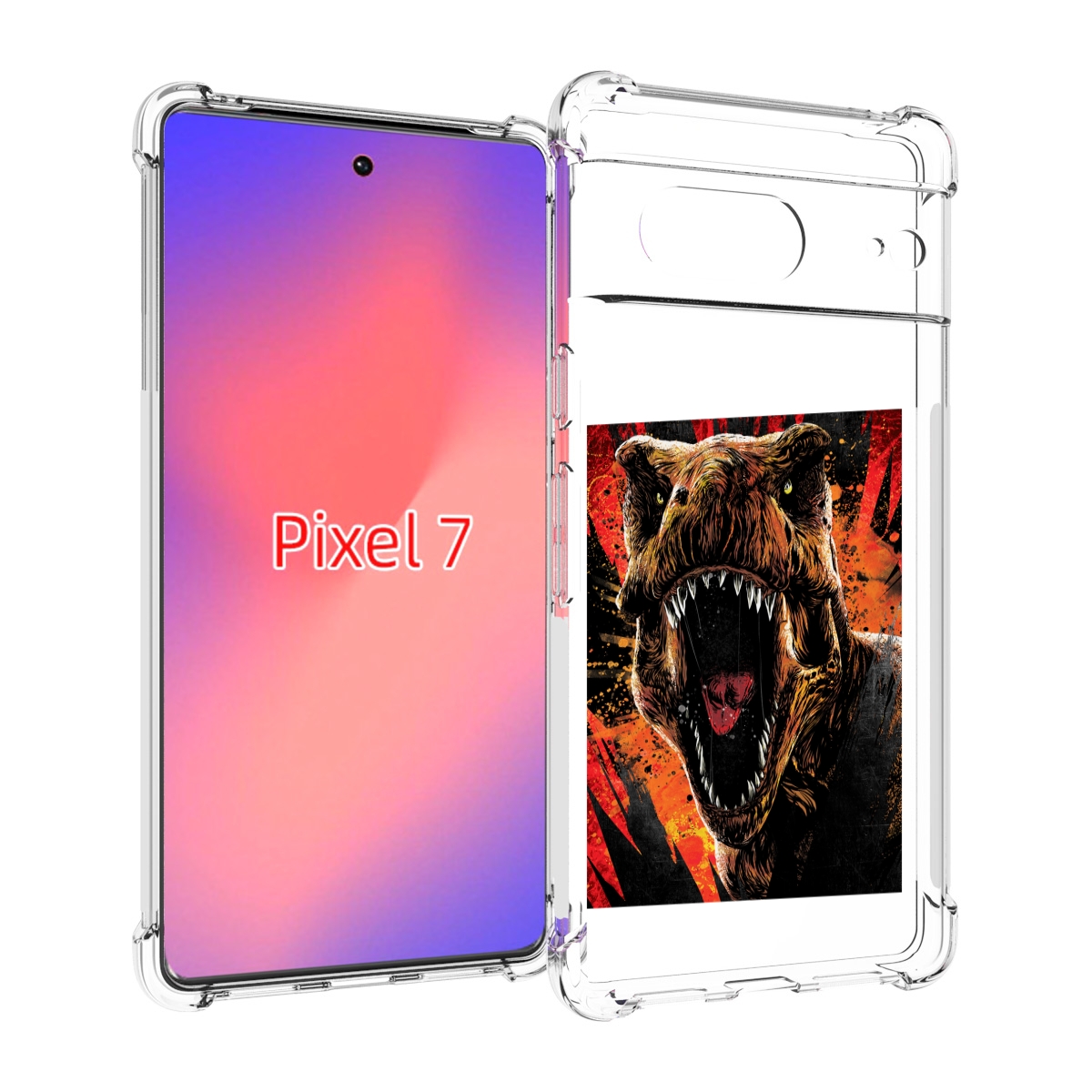 

Чехол Mypads Тиранозавр Для Google Pixel 7, Прозрачный, Tocco