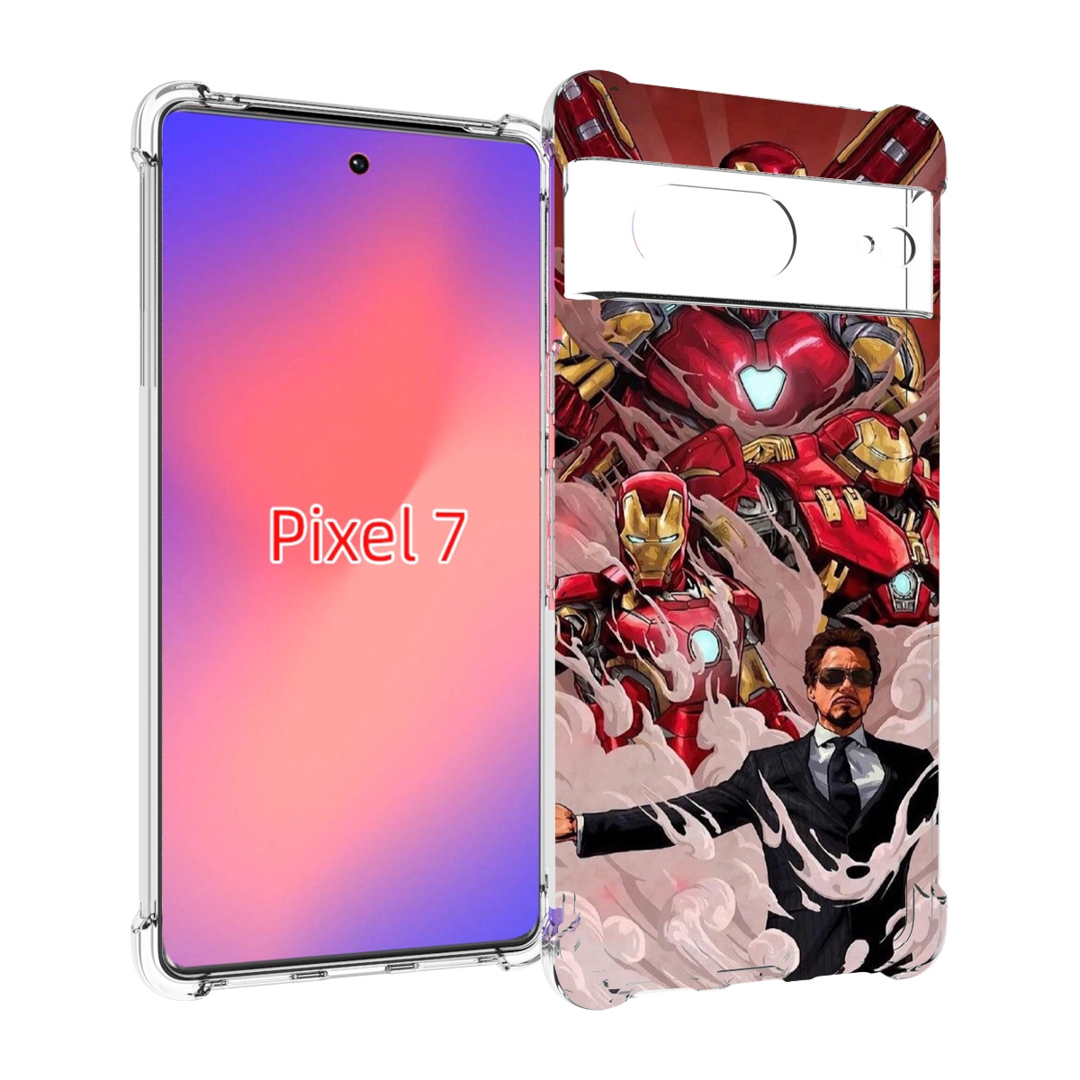 

Чехол Mypads Тони-Старк-И-Костюмы Для Google Pixel 7, Прозрачный, Tocco