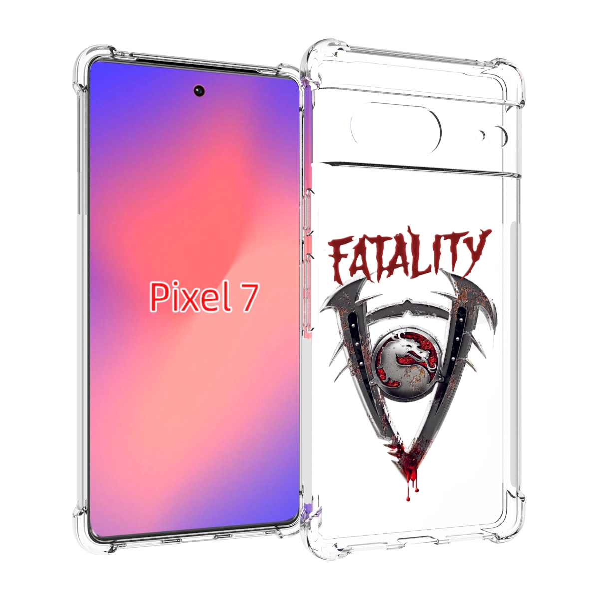 

Чехол Mypads Фаталити Мужской Для Google Pixel 7, Прозрачный, Tocco
