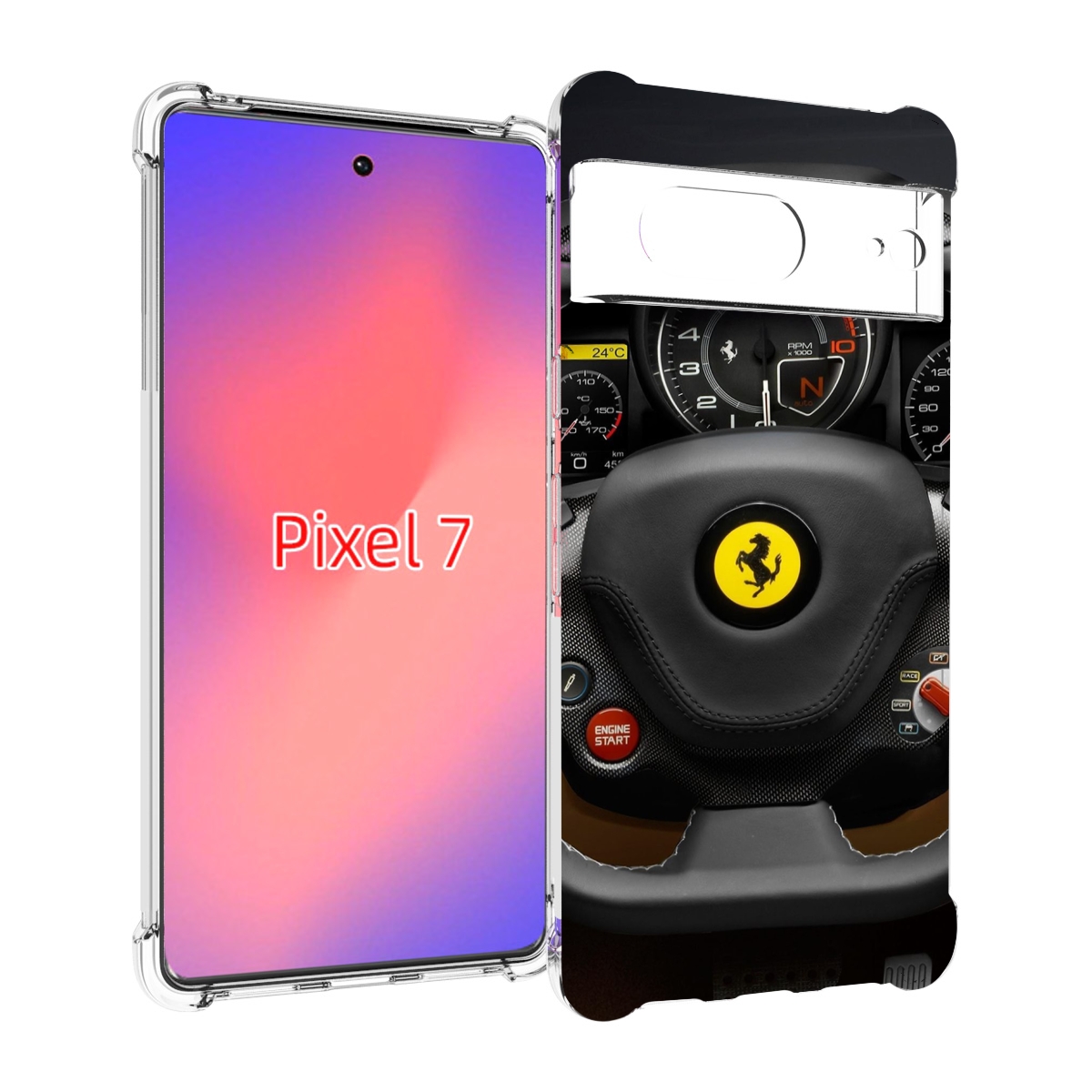 

Чехол Mypads Ферарри Для Google Pixel 7, Прозрачный, Tocco