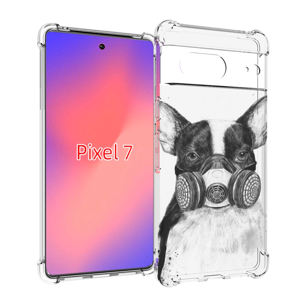 

Чехол Mypads Французский Бульдог Для Google Pixel 7, Прозрачный, Tocco