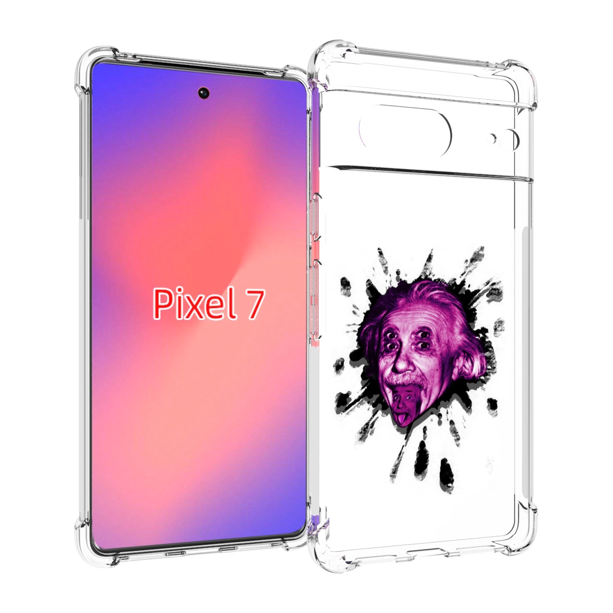 

Чехол Mypads Эйнштейн Для Google Pixel 7, Прозрачный, Tocco