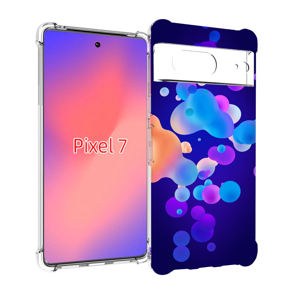 

Чехол Mypads Абстрактные-Пузырьки Для Google Pixel 7, Прозрачный, Tocco