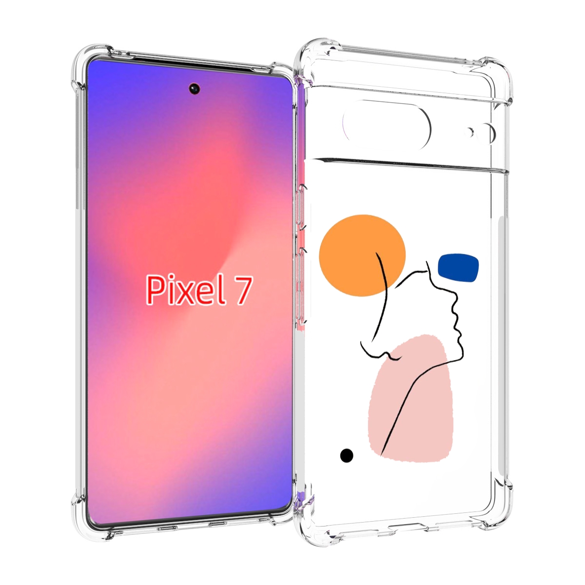 

Чехол Mypads Абстракция Девушки Женский Для Google Pixel 7, Прозрачный, Tocco