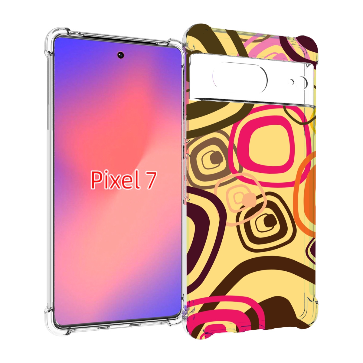 

Чехол Mypads Абстракция-На-Желтом-Фоне Для Google Pixel 7, Прозрачный, Tocco