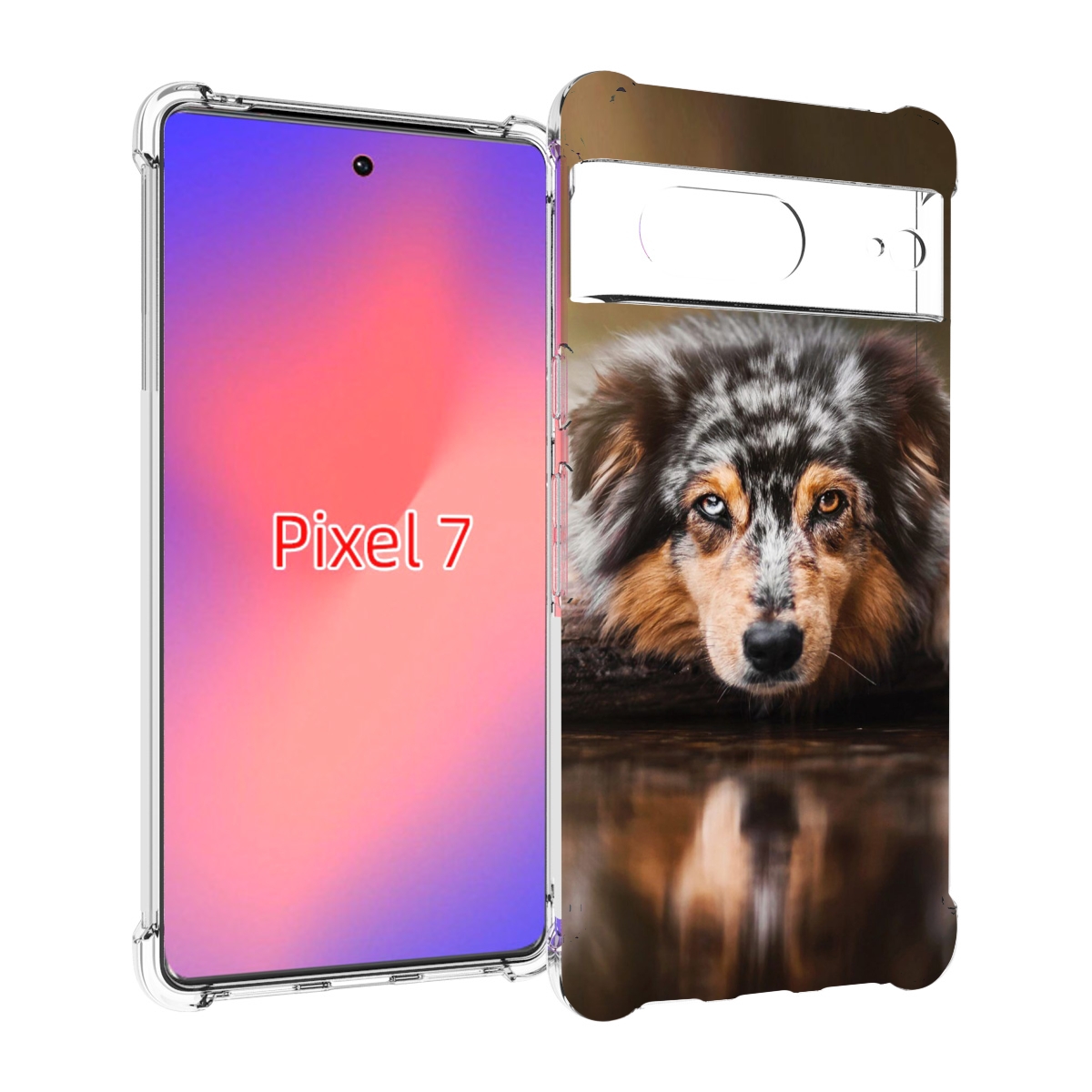 

Чехол Mypads АвстралииСкая Овчарка Для Google Pixel 7, Прозрачный, Tocco