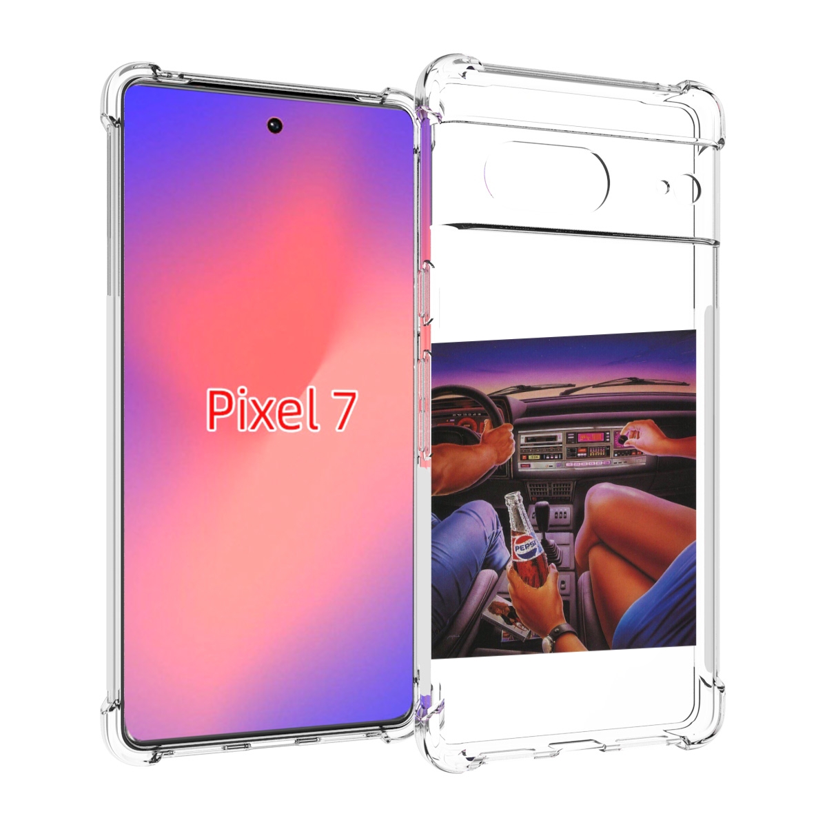 

Чехол Mypads Американская Машина Салон Для Google Pixel 7, Прозрачный, Tocco