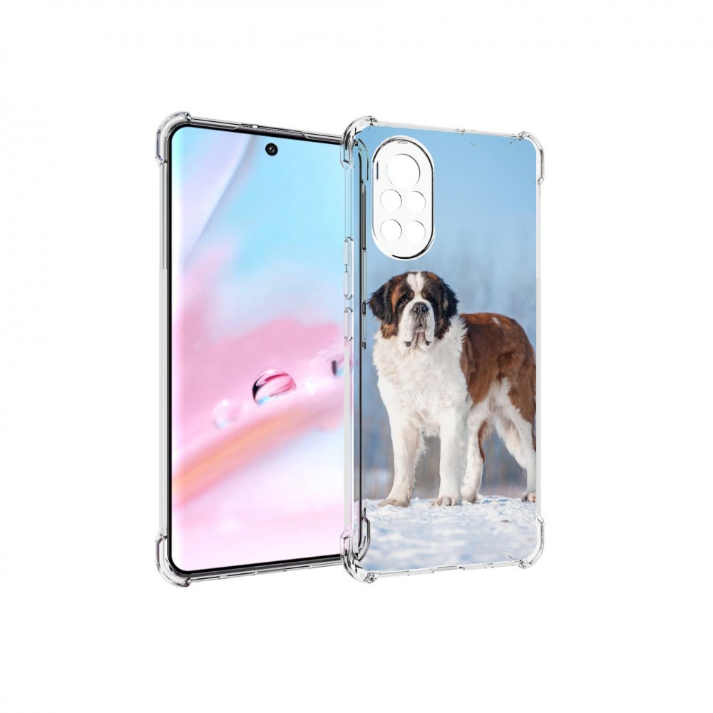 

Чехол MyPads сенбернар для Huawei Nova 8 (ANG-LX1), Прозрачный, Tocco