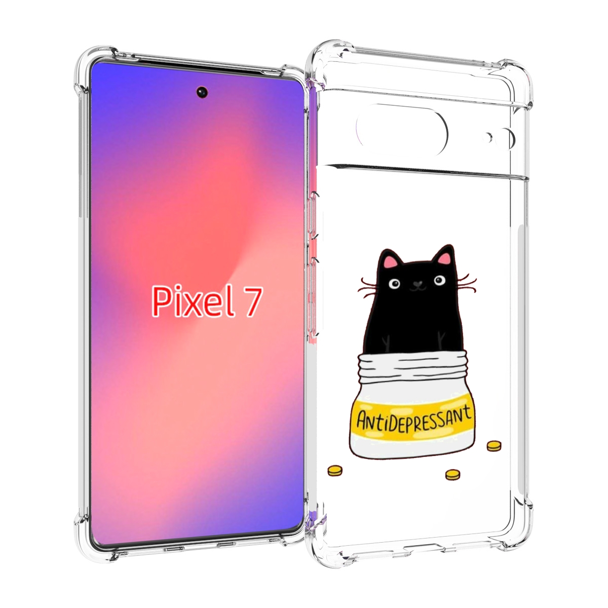 

Чехол Mypads Антидепрессант Для Google Pixel 7, Прозрачный, Tocco