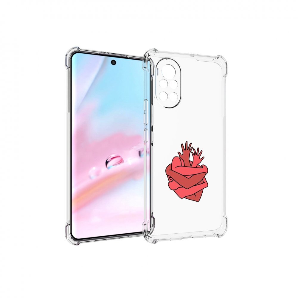 

Чехол MyPads сердце из ручек для Huawei Nova 8 (ANG-LX1), Прозрачный, Tocco