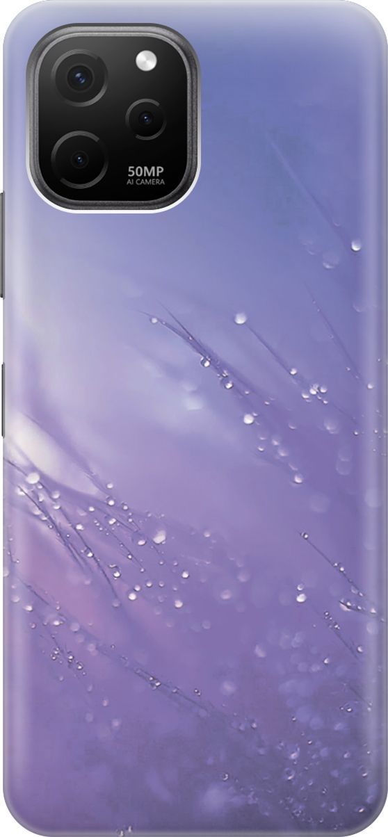 Силиконовый чехол на Huawei nova Y61 с эффектом блеска 