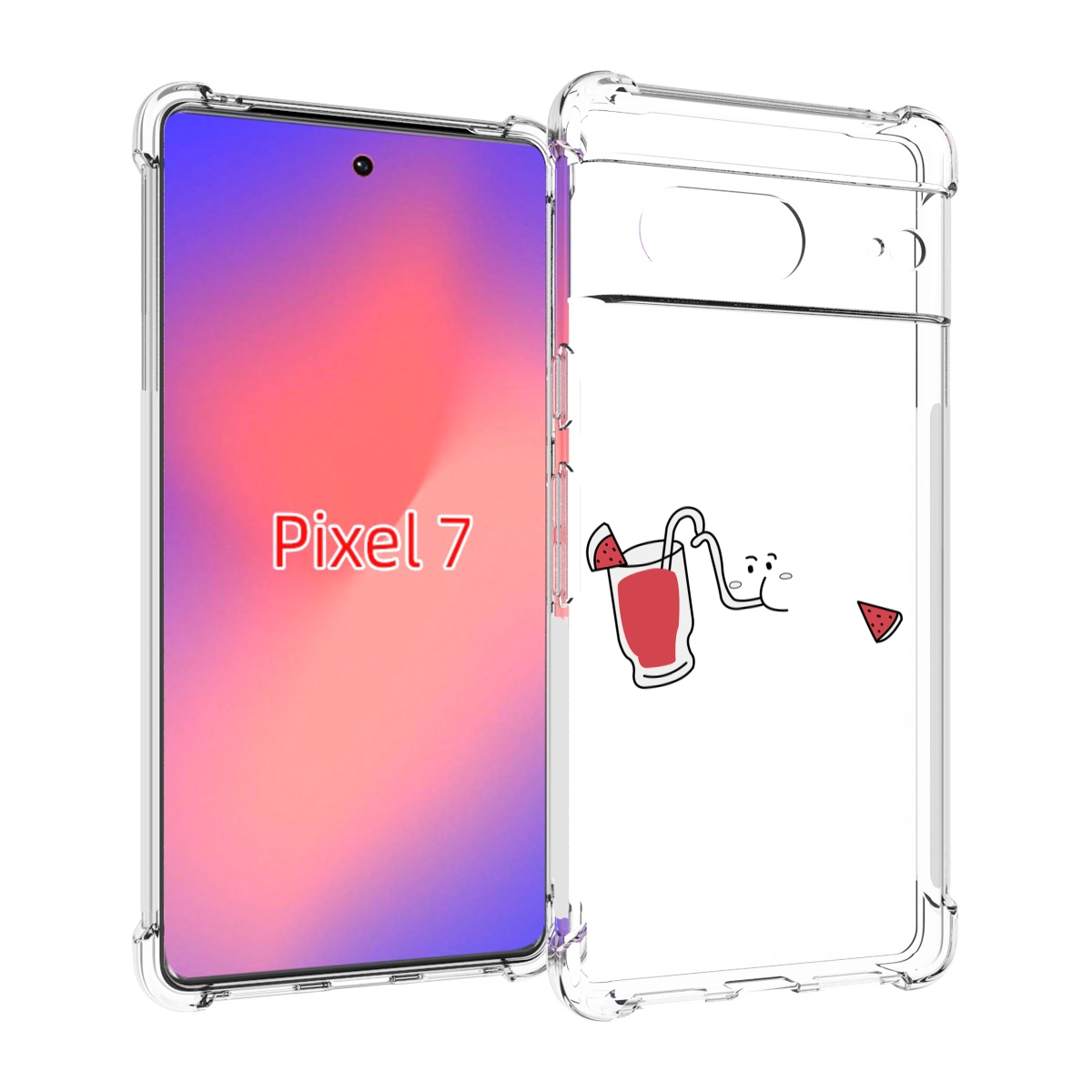 

Чехол Mypads Арбузный-Напиток Для Google Pixel 7, Прозрачный, Tocco