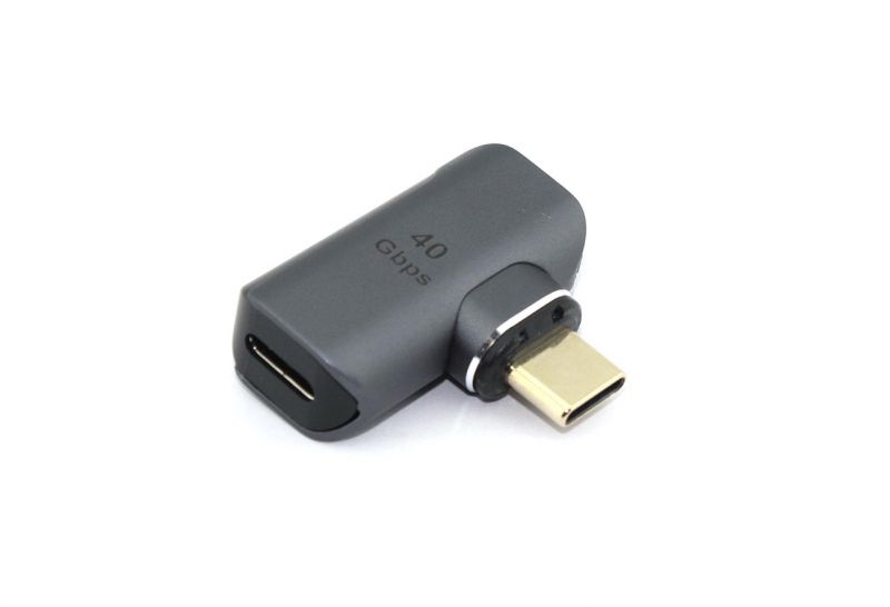 Переходник USB 4 Type C мама-папа угловой с магнитным разъемом тип 1 1045₽