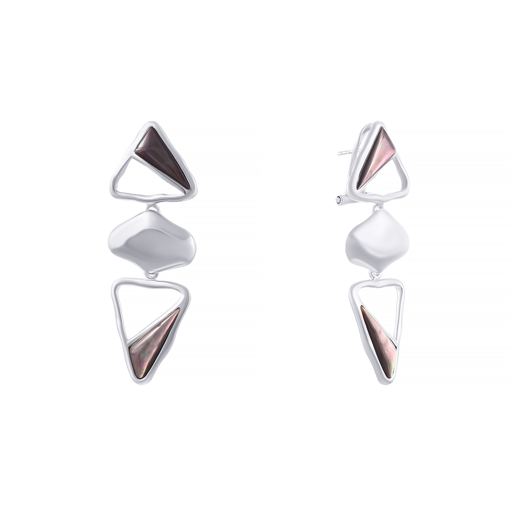 

Серьги подвески из серебра с перламутром Element47 0026106923_SR_SH_WG, 0026106923_SR_SH_WG