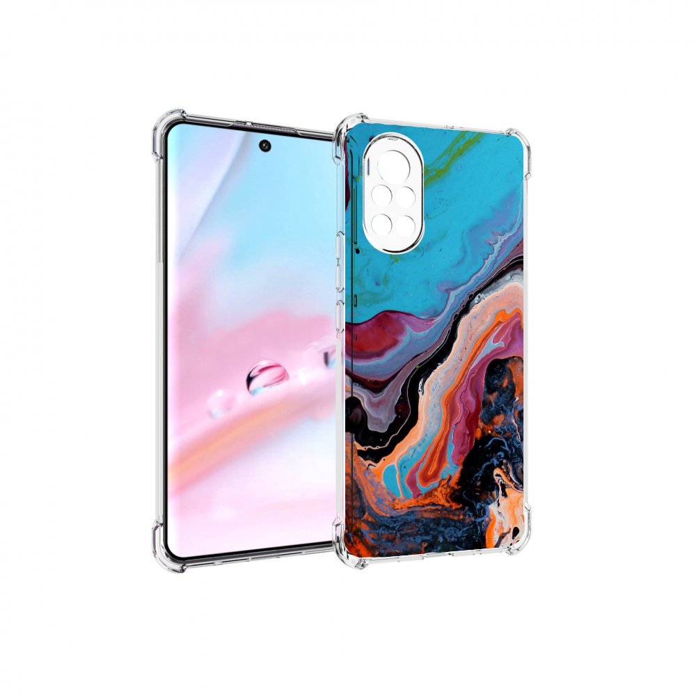 Чехол MyPads смешанные краски для Huawei Nova 8 (ANG-LX1)