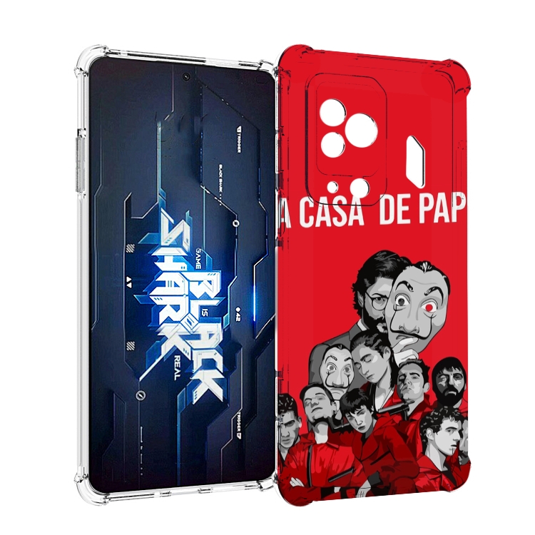 

Чехол MyPads бумажный-дом-команда для Xiaomi Black Shark 5 Pro, Прозрачный, Tocco