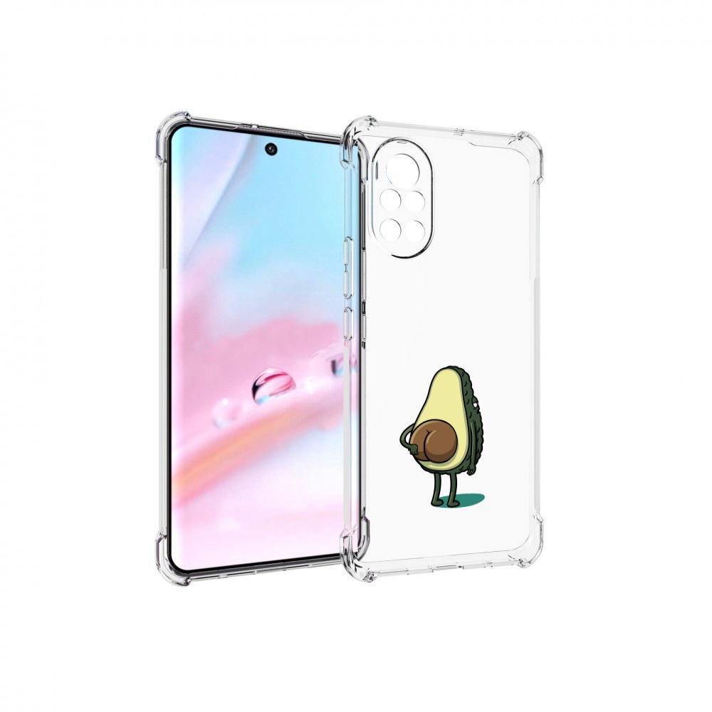 Чехол MyPads смешной авокадо сзади для Huawei Nova 8 (ANG-LX1)