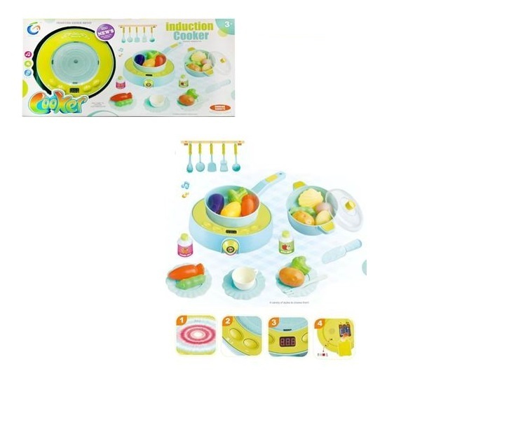 Купить Набор кухонной техники детский Shantou посуда, продукты, звук, свет, 48*6*25 см, Shantou Gepai,