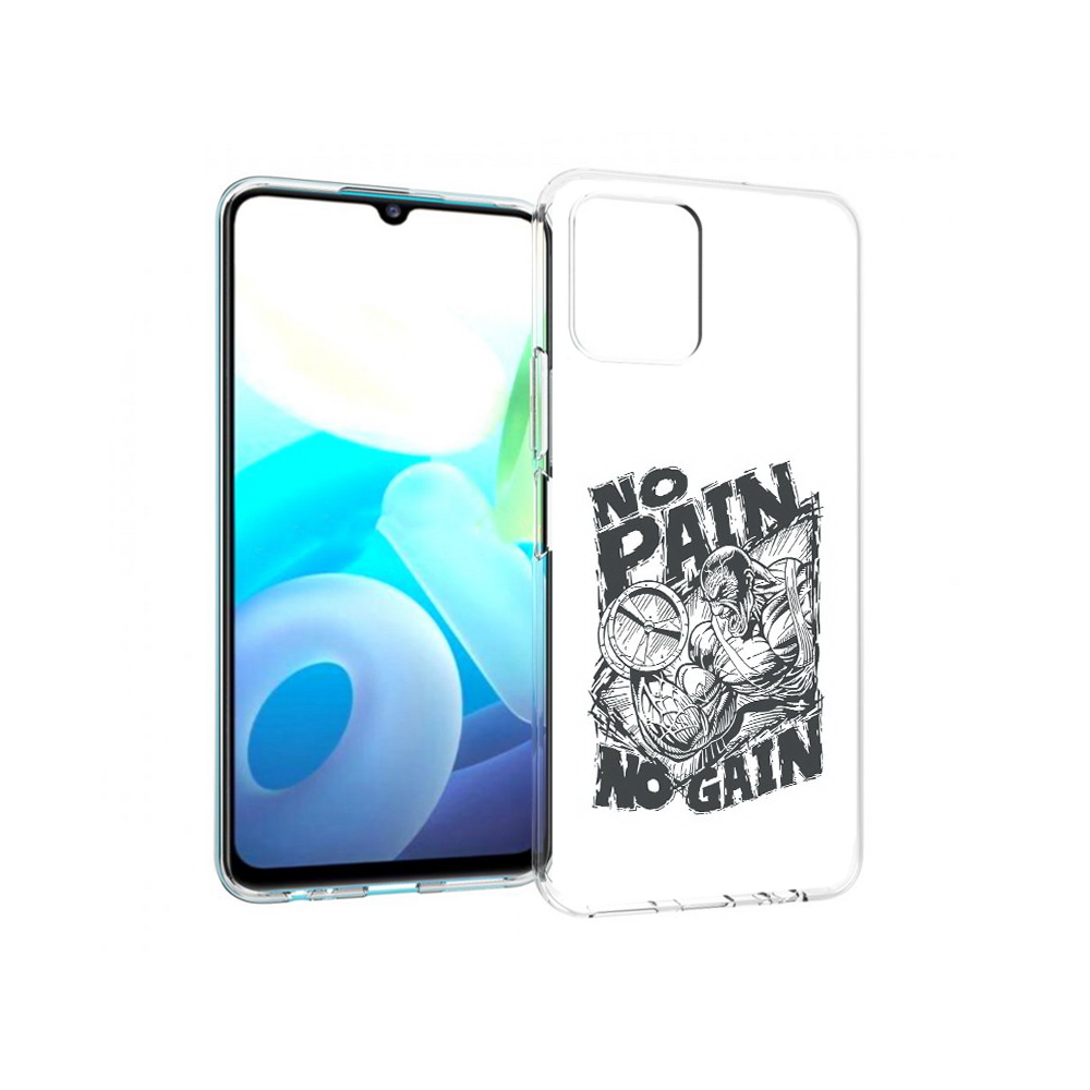 

Чехол MyPads Tocco для Vivo Y15s бодибилдинг тяжелая работа (PT224456.390.238), Прозрачный, Tocco