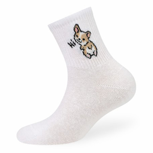 Носки детские Omsa Kids Корги, хлопок, белый, 20