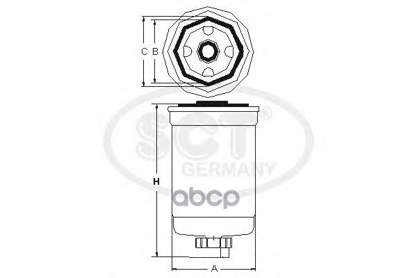 

Топливный Фильтр Ikarus/ Man Man F2000/F90 Trucks SCT арт. st353