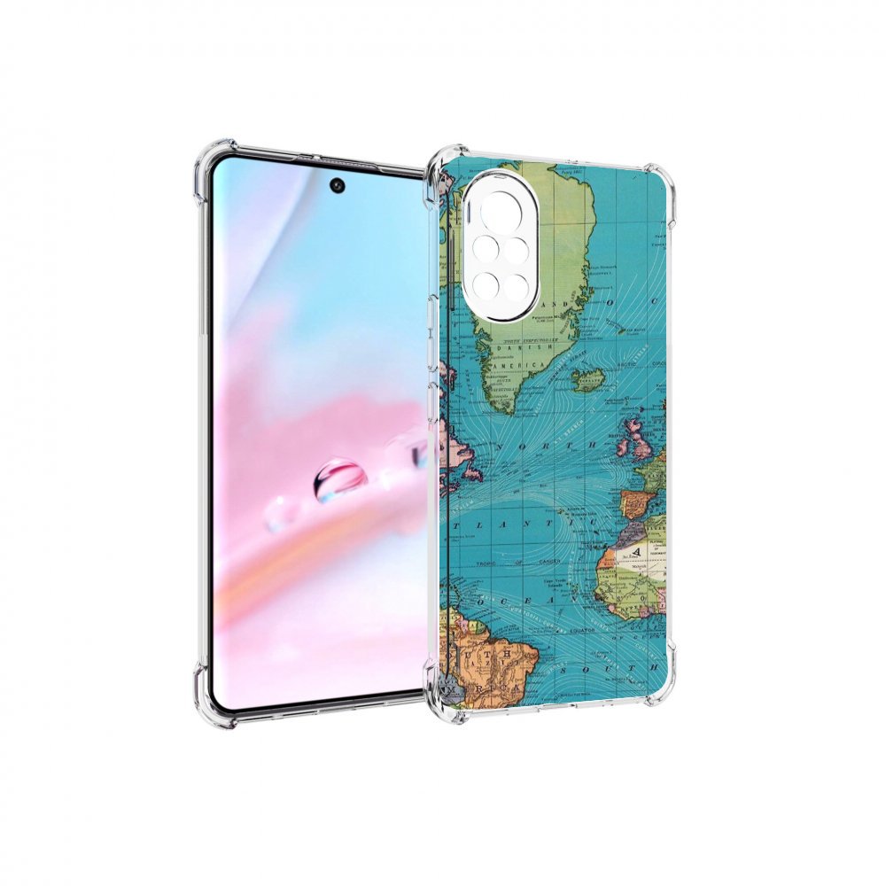 

Чехол MyPads старая карта земли для Huawei Nova 8 (ANG-LX1), Прозрачный, Tocco