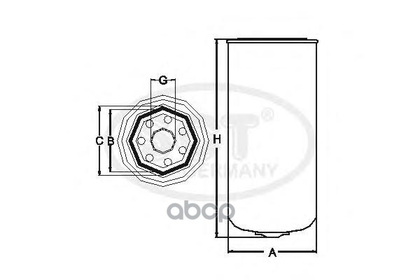 

Топливный Фильтр Volvo Trucks A-Series 03-/Fl/Fn/Fm 00- SCT арт. st358