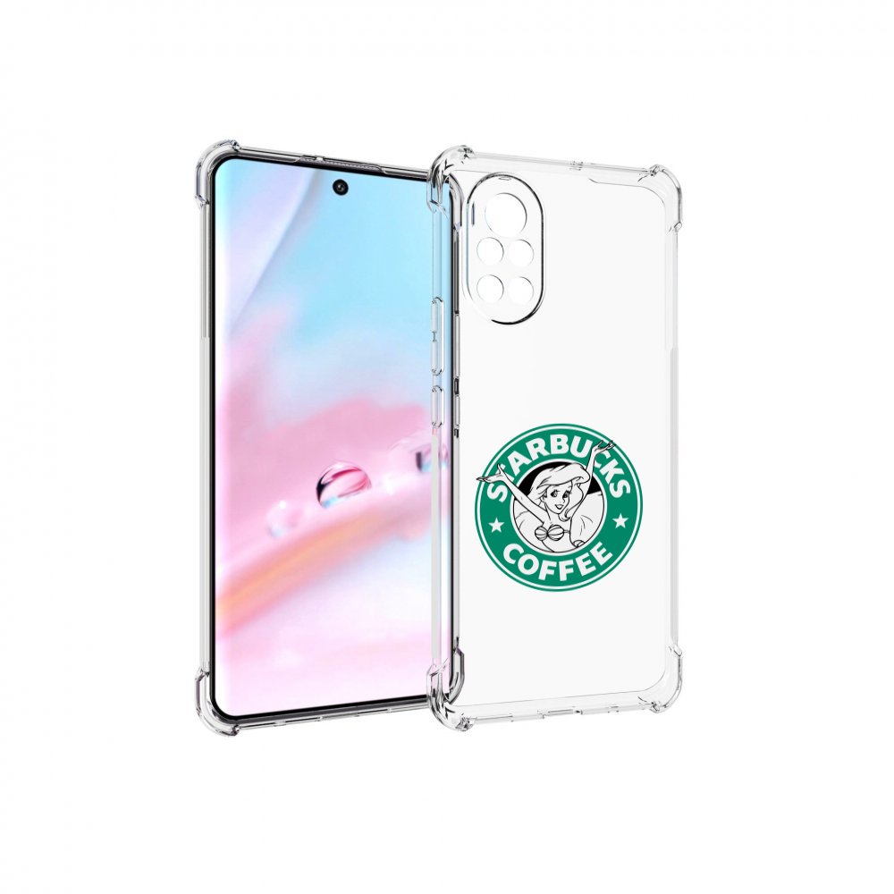 

Чехол MyPads старбакс-кофее для Huawei Nova 8 (ANG-LX1), Прозрачный, Tocco