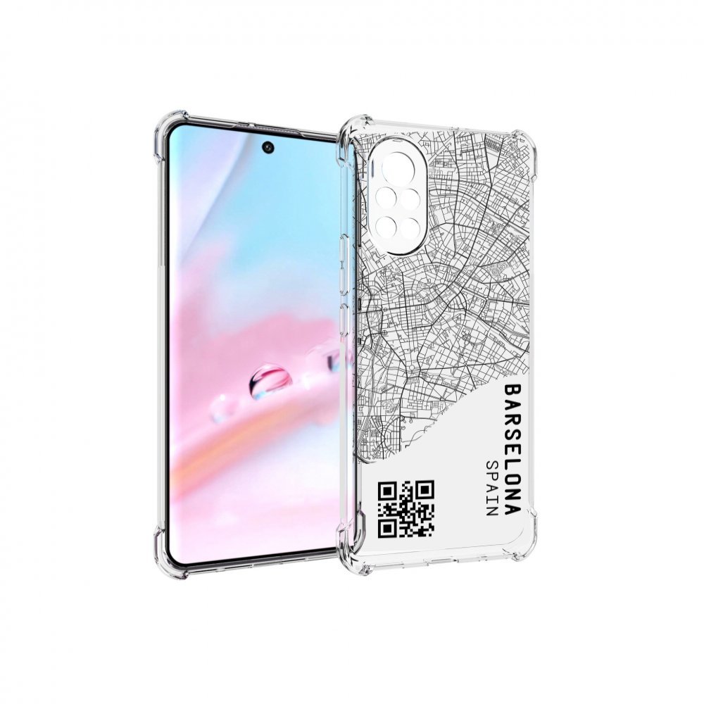 

Чехол MyPads схема-барселона для Huawei Nova 8 (ANG-LX1), Прозрачный, Tocco