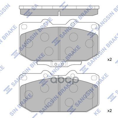 

Тормозные колодки Sangsin brake дисковые SP4156