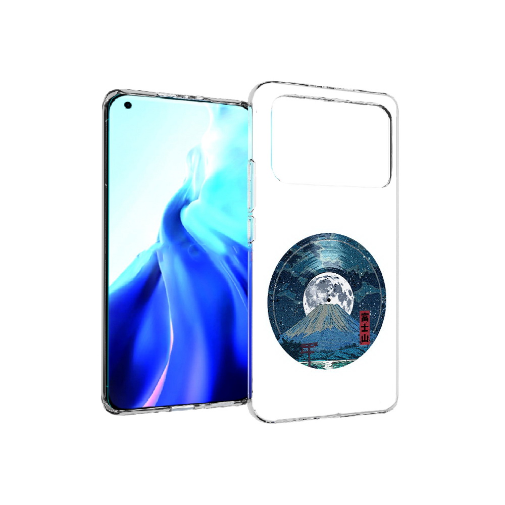 

Чехол MyPads Tocco для Xiaomi Mi 11 Ultra нарисованная виниловая гора с луной, Прозрачный, Tocco