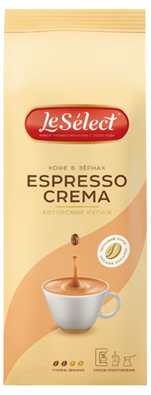 Кофе Le Select Espresso Crema в зернах 200 г 399₽